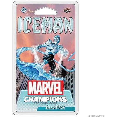 Asmodee Marvel Champions The Card Game Iceman Hero Pack Superheld Strategiespel, coöperatief spel voor kinderen en volwassenen, vanaf 14 jaar, 1-4 spelers, 45-90 minuten speeltijd, gemaakt door Asmodee Marvel Champions The Card Game Iceman Hero Pack Superheld Strategiespel, coöperatief spel voor kinderen en volwassenen, vanaf 14 jaar, 1-4 spelers, 45-90 minuten speeltijd, gemaakt door