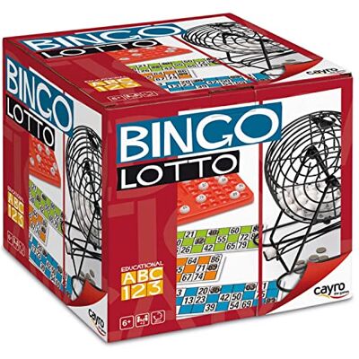Cayro Bingo 6 jaar Model Lotto Grappig gezelschapsspel Voor kinderen en volwassenen, grote metalen kist Inclusief 48 dozen Voor 2-8 spelers Cayro Bingo 6 jaar Model Lotto Grappig gezelschapsspel Voor kinderen en volwassenen, grote metalen kist Inclusief 48 dozen Voor 2-8 spelers