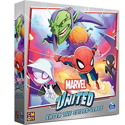 CMON Uitbreiding Marvel United: Enter the Spider-Verse Coöperatief gezelschapsspel Vanaf 14 jaar 1 tot 4 spelers Speeltijd van 45 minuten CMON Uitbreiding Marvel United: Enter the Spider-Verse Coöperatief gezelschapsspel Vanaf 14 jaar 1 tot 4 spelers Speeltijd van 45 minuten
