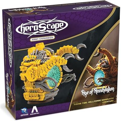 Renegade Game Studios Heroscape: Rising Tide Hellforge Mandukor Army Expansion, 1 ongeverfd figuur, volledig gemonteerd & Army Card, 2-4 spelers, 30-90 minuten Renegade Game Studios Heroscape: Rising Tide Hellforge Mandukor Army Expansion, 1 ongeverfd figuur, volledig gemonteerd & Army Card, 2-4 spelers, 30-90 minuten