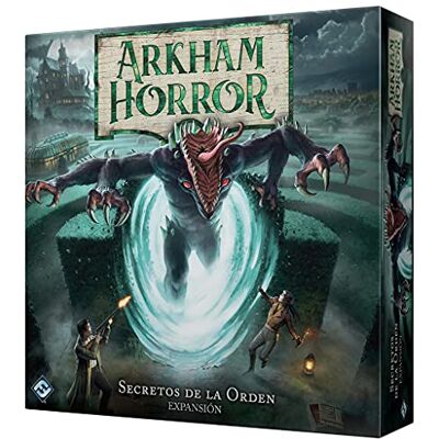 Fantasy Flight Games Arkham Horror: Geheimen van de Orde Uitbreiding Coöperatief Onderzoeks- en Horrorspel Vanaf 14 jaar Van 1 tot 6 spelers 2-3 uur per partij Spaans Fantasy Flight Games Arkham Horror: Geheimen van de Orde Uitbreiding Coöperatief Onderzoeks- en Horrorspel Vanaf 14 jaar Van 1 tot 6 spelers 2-3 uur per partij Spaans