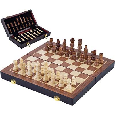 Engelhart Schaakspel – Inklapbaar – 40 x 40 cm – 33-delen – Bruin Engelhart Schaakspel – Inklapbaar – 40 x 40 cm – 33-delen – Bruin