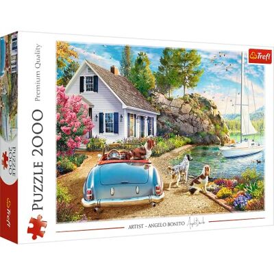Trefl Vakantiehaven – puzzel 2000 stukjes – honden, zomer, zeilboot, moderne doe-het-zelf puzzel, creatief entertainment, grappig, klassieke puzzels met dieren, voor volwassenen en kinderen vanaf 12 Trefl Vakantiehaven – puzzel 2000 stukjes – honden, zomer, zeilboot, moderne doe-het-zelf puzzel, creatief entertainment, grappig, klassieke puzzels met dieren, voor volwassenen en kinderen vanaf 12