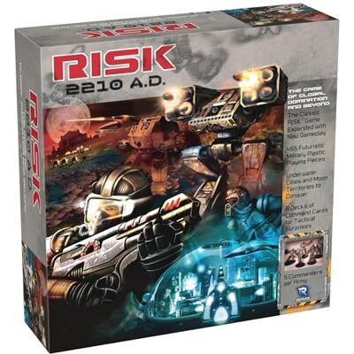 Renegade Game Studios Renegade Risk 2210 A.D. Strategisch bordspel, compatibel met klassieke regels voor risico, mechs, commandanten, maan en onderwatergevechten, 2-5 spelers, 240 minuten Renegade Game Studios Renegade Risk 2210 A.D. Strategisch bordspel, compatibel met klassieke regels voor risico, mechs, commandanten, maan en onderwatergevechten, 2-5 spelers, 240 minuten