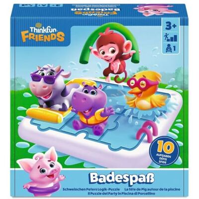 ThinkFun -76654 Badplezier Het goed gedrenkte puzzelspel met Peter het varken en zijn vrienden! Logikspel voor kinderen vanaf 3 jaar ThinkFun -76654 Badplezier Het goed gedrenkte puzzelspel met Peter het varken en zijn vrienden! Logikspel voor kinderen vanaf 3 jaar