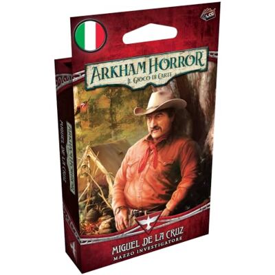 Asmodee – Arkham Horror: Le Jeu de Cartes: Miguel de la Cruz – Détecteur, Jeu de Cartes, 14+ Années, 1-4 Joueurs, 60-120 min, Édition en Italien Asmodee – Arkham Horror: Le Jeu de Cartes: Miguel de la Cruz – Détecteur, Jeu de Cartes, 14+ Années, 1-4 Joueurs, 60-120 min, Édition en Italien