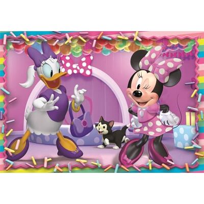 Clementoni Kinderpuzzel 104-delige Supercolor, voor kinderen van 6 jaar en illustratie met Disney Donald en Minnie-figuren, cadeau-idee, gemaakt in Italië, 48,5 x 33,5 cm, 25055 Clementoni Kinderpuzzel 104-delige Supercolor, voor kinderen van 6 jaar en illustratie met Disney Donald en Minnie-figuren, cadeau-idee, gemaakt in Italië, 48,5 x 33,5 cm, 25055