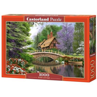 Castorland Puzzel 1000 stukjes Cottage aan de rivier 102365 van Castorland Puzzel 1000 stukjes Cottage aan de rivier 102365 van