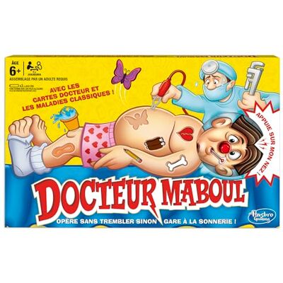 Hasbro Doctor Maboul Classic, elektronisch bordspel met kaarten, indoorspel voor kinderen vanaf 6 jaar Hasbro Doctor Maboul Classic, elektronisch bordspel met kaarten, indoorspel voor kinderen vanaf 6 jaar