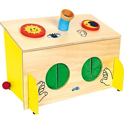small foot wooden touch box, sensory game, playfully trains the sense of touch, hearing and sight, from 3 years, 6989 small foot wooden touch box, sensory game, playfully trains the sense of touch, hearing and sight, from 3 years, 6989