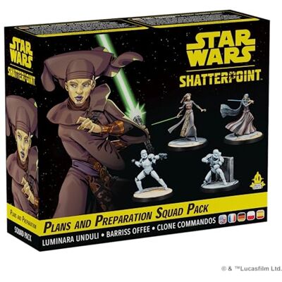 Asmodee Atomic Mass Games Star Wars Shatterpoint: Plans and Preparation Squad Pack tafelfiguren spel vanaf 14 jaar, 2 spelers, speeltijd van 90 minuten, meertalige versie Asmodee Atomic Mass Games Star Wars Shatterpoint: Plans and Preparation Squad Pack tafelfiguren spel vanaf 14 jaar, 2 spelers, speeltijd van 90 minuten, meertalige versie