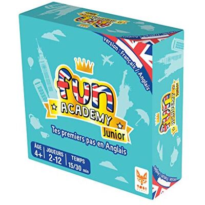 Topi Games Fun Academy Junior – gezelschapsspel – kaartspel – Engels leren – educatief spel – vanaf 4 jaar – 2 tot 12 spelers – FUN-MI-879001 Topi Games Fun Academy Junior – gezelschapsspel – kaartspel – Engels leren – educatief spel – vanaf 4 jaar – 2 tot 12 spelers – FUN-MI-879001