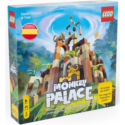 Asmodee Dotted Games Monkey Palace Spaanse versie een Lego bordspel Bouw je weg naar de overwinning Stuk voor stuk Leuk spel voor gezinnen, kinderen/volwassenen, leeftijd 10+ Asmodee Dotted Games Monkey Palace Spaanse versie een Lego bordspel Bouw je weg naar de overwinning Stuk voor stuk Leuk spel voor gezinnen, kinderen/volwassenen, leeftijd 10+