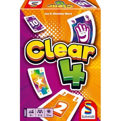 SCHMIDT Spiele 49473 Clear 4 Klein en fijn kaartspel SCHMIDT Spiele 49473 Clear 4 Klein en fijn kaartspel