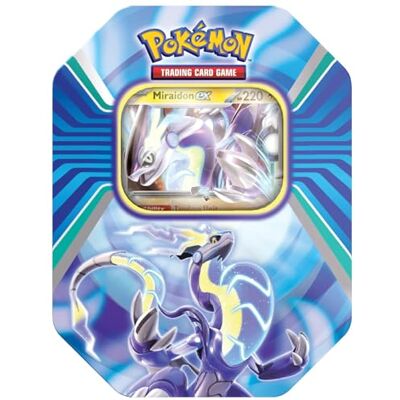 Pokémon ASMODEE POKEMON Tin Box EX – 2023/06 – Paldea Legends Miraidon/Kiraidon vanaf 6 jaar 2 spelers 15-30 minuten Pokémon ASMODEE POKEMON Tin Box EX – 2023/06 – Paldea Legends Miraidon/Kiraidon vanaf 6 jaar 2 spelers 15-30 minuten