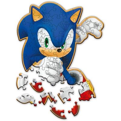 Trefl 50 Houten Contour Puzzel Happy Sonic/SEGA Sonic, de Hedgehog_FSC Mix 70% Trefl 50 Houten Contour Puzzel Happy Sonic/SEGA Sonic, de Hedgehog_FSC Mix 70%