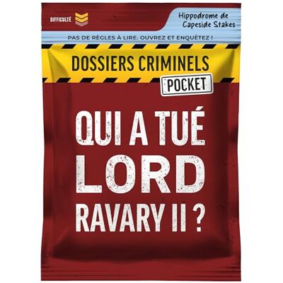 Platonia Games Profiler Pocket Onderzoeksspel met kaarten, wie heeft Lord Ravary II vermoord? in de wereld van paardenraces tas reisspel 1-6 spelers, 45 min (Nederlands) Platonia Games Profiler Pocket Onderzoeksspel met kaarten, wie heeft Lord Ravary II vermoord? in de wereld van paardenraces tas reisspel 1-6 spelers, 45 min (Nederlands)