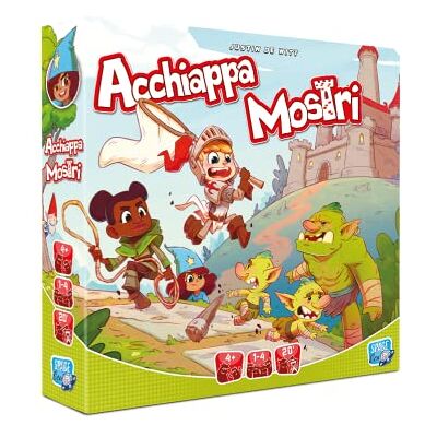 Asmodee Acchiappa Monsters gezelschapsspel voor het hele gezin, 1-4 spelers, 4+ jaar, editie in het Italiaans Asmodee Acchiappa Monsters gezelschapsspel voor het hele gezin, 1-4 spelers, 4+ jaar, editie in het Italiaans