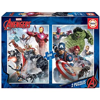 Educa Puzzel van 500 stukjes voor volwassenen Avengers, Marvel Afmetingen gemonteerd: ca. 34 x 46 cm. Vanaf 11 jaar (17994) Educa Puzzel van 500 stukjes voor volwassenen Avengers, Marvel Afmetingen gemonteerd: ca. 34 x 46 cm. Vanaf 11 jaar (17994)