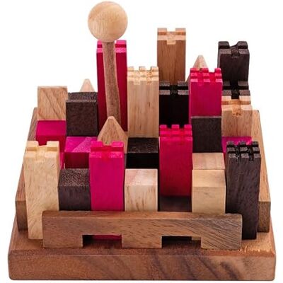 Engelhart 350150 Het sterke kasteel puzzel van hout op moeilijk niveau – 11 delen – 13 combinaties – vanaf 10 jaar – milieuvriendelijk – Expert hoofdbreker Engelhart 350150 Het sterke kasteel puzzel van hout op moeilijk niveau – 11 delen – 13 combinaties – vanaf 10 jaar – milieuvriendelijk – Expert hoofdbreker