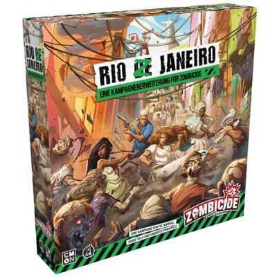 CMON Zombicide 2e editie Rio Z Janeiro Coöperatieve campagneuitbreiding met nieuwe overlevenden en missies voor 1 tot 6 spelers, 60 minuten CMON Zombicide 2e editie Rio Z Janeiro Coöperatieve campagneuitbreiding met nieuwe overlevenden en missies voor 1 tot 6 spelers, 60 minuten