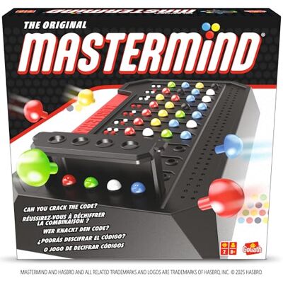 Goliath Mastermind The Original Classic, spellen voor 2 personen, gezelschapsspel vanaf 8 jaar, klassiek gezelschapsspel voor de speelcollectie, strategisch spel voor kinderen en volwassenen Goliath Mastermind The Original Classic, spellen voor 2 personen, gezelschapsspel vanaf 8 jaar, klassiek gezelschapsspel voor de speelcollectie, strategisch spel voor kinderen en volwassenen