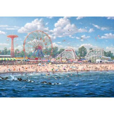 SCHMIDT Spiele 57365 Thomas Kinkade, Coney Island, puzzel 1000 stukjes SCHMIDT Spiele 57365 Thomas Kinkade, Coney Island, puzzel 1000 stukjes