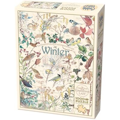 Cobble Hill 1000 stukjes puzzel Country Diary: winter voorbeeldposter inbegrepen Cobble Hill 1000 stukjes puzzel Country Diary: winter voorbeeldposter inbegrepen