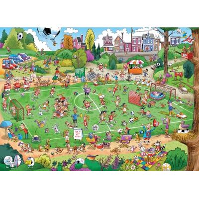 Cobble Hill Puzzels gekke voetbalveld 1000 stukjes Cobble Hill Puzzels gekke voetbalveld 1000 stukjes