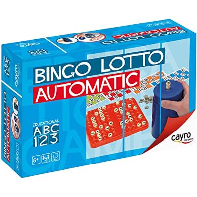 Cayro Bingo vanaf 6 jaar Automatisch model Grappig gezelschapsspel Voor kinderen en volwassenen Inclusief 48 verschillende dozen Ideaal voor 2-8 spelers Cayro Bingo vanaf 6 jaar Automatisch model Grappig gezelschapsspel Voor kinderen en volwassenen Inclusief 48 verschillende dozen Ideaal voor 2-8 spelers
