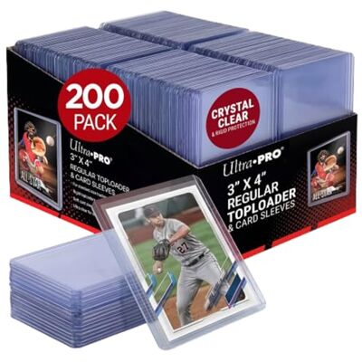 Ultra Pro toploader en kaartenhoesjes, 7,6 x 10,2 cm, 200 stuks Ultra Pro toploader en kaartenhoesjes, 7,6 x 10,2 cm, 200 stuks