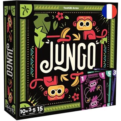 Asmodee Cocktail Games JUNGO Bordspellen Kaartspellen Familiespel tussen vrienden en kinderen vanaf 7 jaar 3 tot 5 spelers 15 minuten Franse versie Asmodee Cocktail Games JUNGO Bordspellen Kaartspellen Familiespel tussen vrienden en kinderen vanaf 7 jaar 3 tot 5 spelers 15 minuten Franse versie