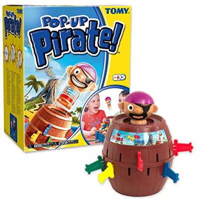 TOMY Pic Pirate Gezelschapsspel voor kinderen, Kerstmis, speelgoed voor kinderen van 4 jaar, grappig spel voor groepen, ideaal verjaardagscadeau, vanaf 4 jaar TOMY Pic Pirate Gezelschapsspel voor kinderen, Kerstmis, speelgoed voor kinderen van 4 jaar, grappig spel voor groepen, ideaal verjaardagscadeau, vanaf 4 jaar