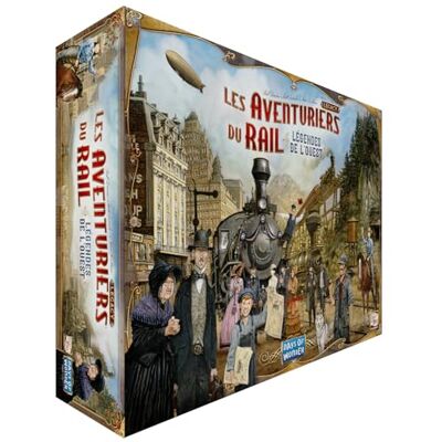 Asmodee Days of Wonder Avonturiers van de Rail Legacy Legenden van het Westen Legacy Legends of the West Board Games Leeftijden 10+ 2 tot 5 spelers Franse versie Asmodee Days of Wonder Avonturiers van de Rail Legacy Legenden van het Westen Legacy Legends of the West Board Games Leeftijden 10+ 2 tot 5 spelers Franse versie