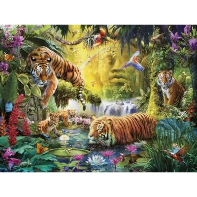 Ravensburger puzzel 12000696 Idylle op het waterpunt 1500 stukjes puzzel voor volwassenen en kinderen vanaf 14 jaar, dierenpuzzel Ravensburger puzzel 12000696 Idylle op het waterpunt 1500 stukjes puzzel voor volwassenen en kinderen vanaf 14 jaar, dierenpuzzel