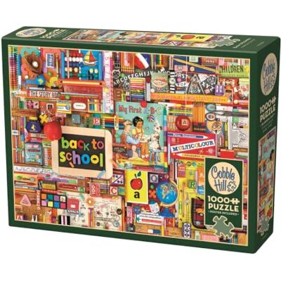 Cobble Hill Puzzel met 1000 stukjes, terug naar school, inclusief poster voorbeeld Cobble Hill Puzzel met 1000 stukjes, terug naar school, inclusief poster voorbeeld