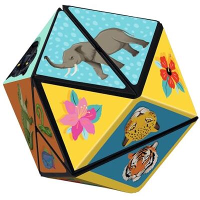 moses . Magische puzzelkubus in de jungle, opvouwbaar fidget speelgoed met diermotieven, vanaf 5 jaar, puzzelspel, adventskalender, cadeau-idee voor kinderen moses . Magische puzzelkubus in de jungle, opvouwbaar fidget speelgoed met diermotieven, vanaf 5 jaar, puzzelspel, adventskalender, cadeau-idee voor kinderen