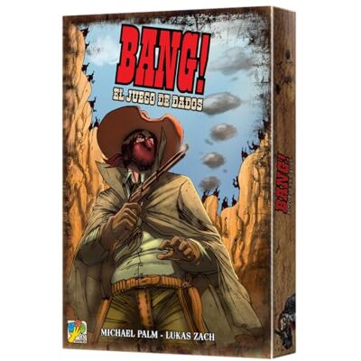 dV Giochi Bang ! Le jeu de dés dans le Far West pour adultes et enfants À partir de 8 ans De 3 à 8 joueurs 15 minutes par partie Espagnol dV Giochi Bang ! Le jeu de dés dans le Far West pour adultes et enfants À partir de 8 ans De 3 à 8 joueurs 15 minutes par partie Espagnol