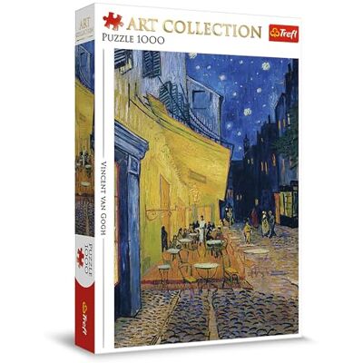 Trefl Vincent van Gogh, koffieterras 's avonds puzzel 1000 stukjes collectie Art Collection, voor volwassenen en kinderen vanaf 14 jaar Trefl Vincent van Gogh, koffieterras 's avonds puzzel 1000 stukjes collectie Art Collection, voor volwassenen en kinderen vanaf 14 jaar