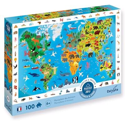 Sentosphère Puzzel 100p Planisphere of Animal zoeken en vinden Sentosphère Puzzel 100p Planisphere of Animal zoeken en vinden