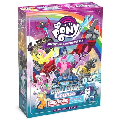 Renegade Game Studios My Little Pony Adventures in Equestria: Collision Race A Transformers Crossover kaartspel vanaf 14 jaar, 1 tot 4 spelers, 75 minuten speeltijd Renegade Game Studios My Little Pony Adventures in Equestria: Collision Race A Transformers Crossover kaartspel vanaf 14 jaar, 1 tot 4 spelers, 75 minuten speeltijd
