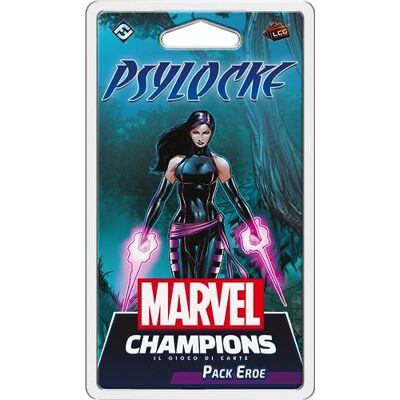 Asmodee Marvel Champions Psylock-kaartspel, heldenpakket, uitbreiding tafelspel, editie in het Italiaans Asmodee Marvel Champions Psylock-kaartspel, heldenpakket, uitbreiding tafelspel, editie in het Italiaans