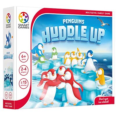 SmartGames Penguins Huddle Up, strategiespel voor meerdere spelers, 2-4 spelers, 6 jaar en ouder SmartGames Penguins Huddle Up, strategiespel voor meerdere spelers, 2-4 spelers, 6 jaar en ouder