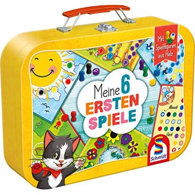 SCHMIDT Spiele 40591 Mijn 6 metalen doos voor kinderen, meerkleurig, Duitse versie SCHMIDT Spiele 40591 Mijn 6 metalen doos voor kinderen, meerkleurig, Duitse versie