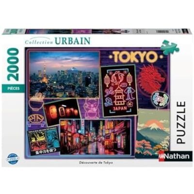 Nathan Puzzel 2000 stukjes Tokio ontdekking volwassenen en kinderen vanaf 14 jaar hoogwaardige puzzel urban collectie Japan 12001091 Nathan Puzzel 2000 stukjes Tokio ontdekking volwassenen en kinderen vanaf 14 jaar hoogwaardige puzzel urban collectie Japan 12001091