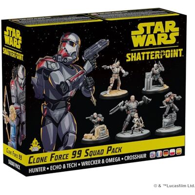 Asmodee Star Wars: Shatterpoint Clone Force 99 Squad Pack EN ATOM 2 SPELERS 14+ 60-120 MINUTEN STRATEGIESPEL Asmodee Star Wars: Shatterpoint Clone Force 99 Squad Pack EN ATOM 2 SPELERS 14+ 60-120 MINUTEN STRATEGIESPEL