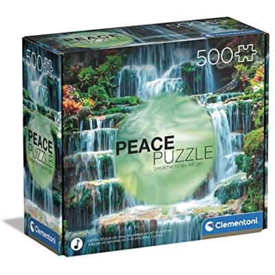 Clementoni Puzzle The Flow 500pzs Does Not Apply Italia Peace Waterfall-500 Made in Italy, paysages, relaxants, divertissement pour adultes, couleur 500 pièces, moyenne, 35117 Clementoni Puzzle The Flow 500pzs Does Not Apply Italia Peace Waterfall-500 Made in Italy, paysages, relaxants, divertissement pour adultes, couleur 500 pièces, moyenne, 35117