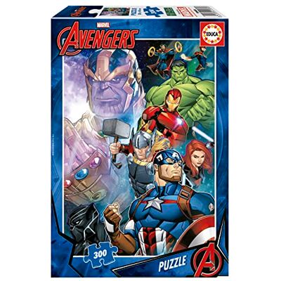Educa Kinderpuzzel 300 grote stukjes Avengers, Marvel. Aanbevolen vanaf 8 jaar (19680) Educa Kinderpuzzel 300 grote stukjes Avengers, Marvel. Aanbevolen vanaf 8 jaar (19680)
