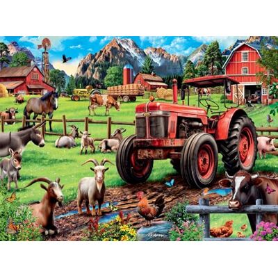 Buffalo Games Country Life Time for Chores Puzzel met 1000 stukjes voor volwassenen Stimulerende puzzel perfect voor spelavonden Afgewerkt formaat 68 x 50 cm Buffalo Games Country Life Time for Chores Puzzel met 1000 stukjes voor volwassenen Stimulerende puzzel perfect voor spelavonden Afgewerkt formaat 68 x 50 cm