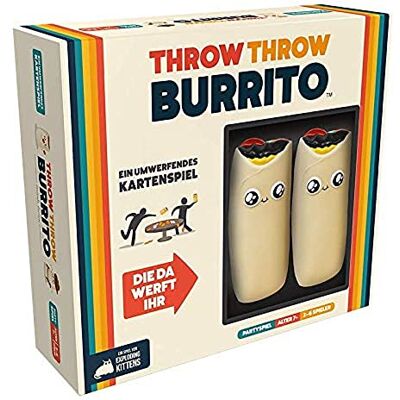 Asmodee Throw Throw Burrito (editie 2022) partyspel kaartspel 2-6 spelers vanaf 7 jaar 15 minuten Duits Asmodee Throw Throw Burrito (editie 2022) partyspel kaartspel 2-6 spelers vanaf 7 jaar 15 minuten Duits